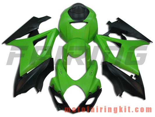 Kits de carenado aptos para GSXR1000 K7 2007 2008 GSXR 1000 GSX R1000 K7 07 08 Molde de inyección de plástico ABS Carrocería completa para motocicleta Marco de carrocería de posventa (verde y negro) B029