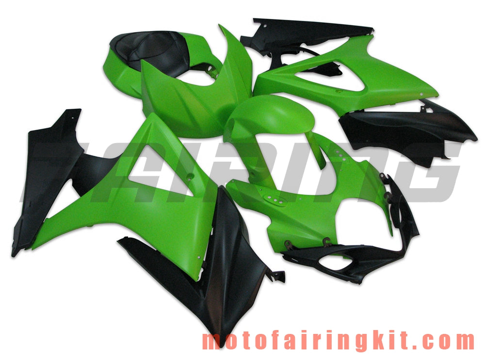 Fairing Kits Fit for GSXR1000 K7 2007 2008 GSXR 1000 GSX R1000 K7 07 08 Plastic ABS Injection Mold Complete Motorcycle Body Aftermarket Bodywork Frame (Green & Black) B029