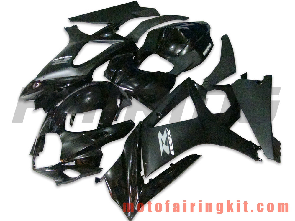 Fairing Kits Fit for GSXR1000 K7 2007 2008 GSXR 1000 GSX R1000 K7 07 08 Plastic ABS Injection Mold Complete Motorcycle Body Aftermarket Bodywork Frame (Black) B031