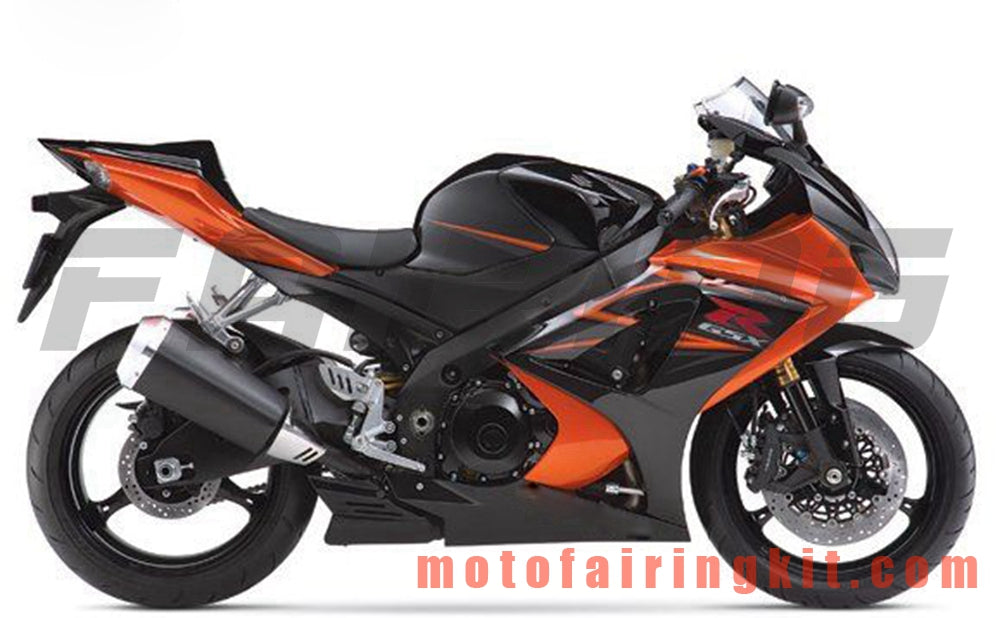 Kits de carenado aptos para GSXR1000 K7 2007 2008 GSXR 1000 GSX R1000 K7 07 08 Molde de inyección de plástico ABS Carrocería completa para motocicleta Marco de carrocería de posventa (naranja y negro) B043