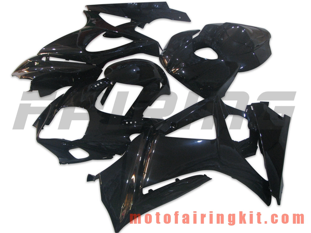 Kits de carenado aptos para GSXR1000 K7 2007 2008 GSXR 1000 GSX R1000 K7 07 08 Molde de inyección de plástico ABS Carrocería completa para motocicleta Marco de carrocería de posventa (negro) B044