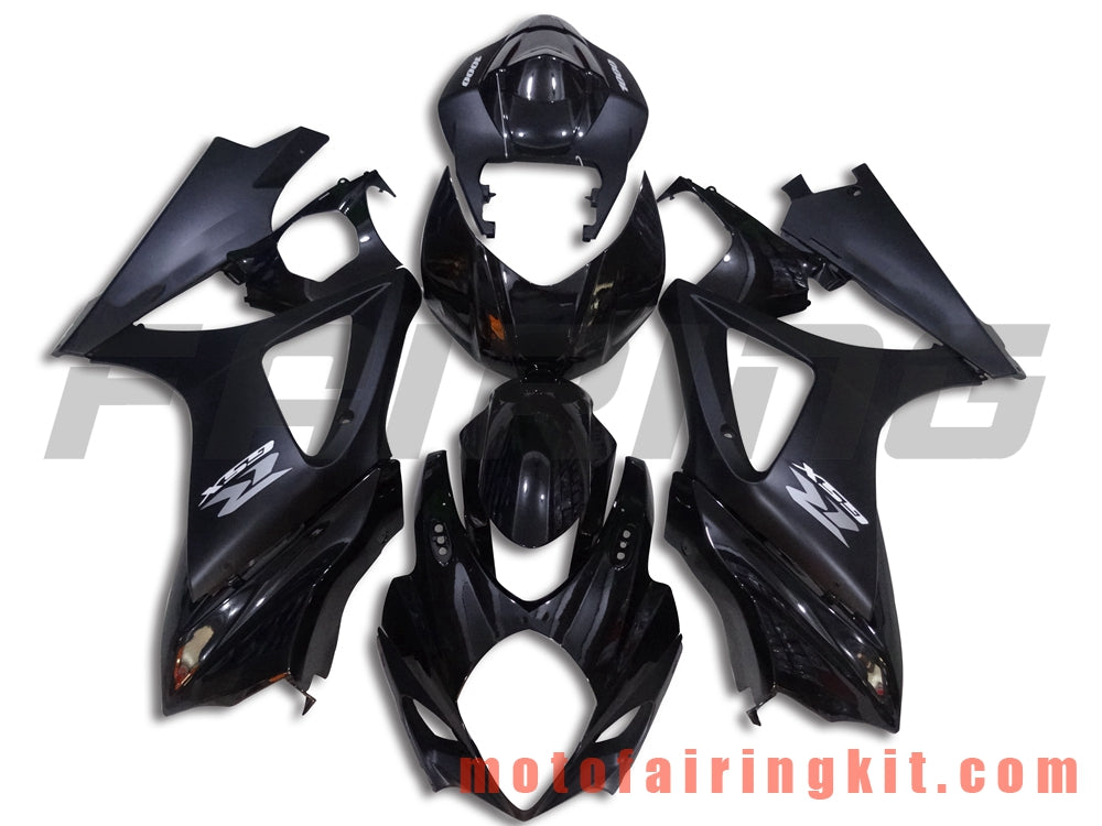 Kits de carenado aptos para GSXR1000 K7 2007 2008 GSXR 1000 GSX R1000 K7 07 08 Molde de inyección de plástico ABS Carrocería completa para motocicleta Marco de carrocería de posventa (negro) B046