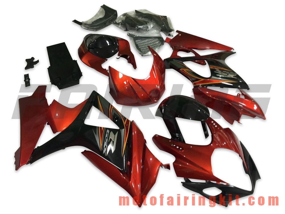 Fairing Kits Fit for GSXR1000 K7 2007 2008 GSXR 1000 GSX R1000 K7 07 08 Plastic ABS Injection Mold Complete Motorcycle Body Aftermarket Bodywork Frame (Orange & Black) B062