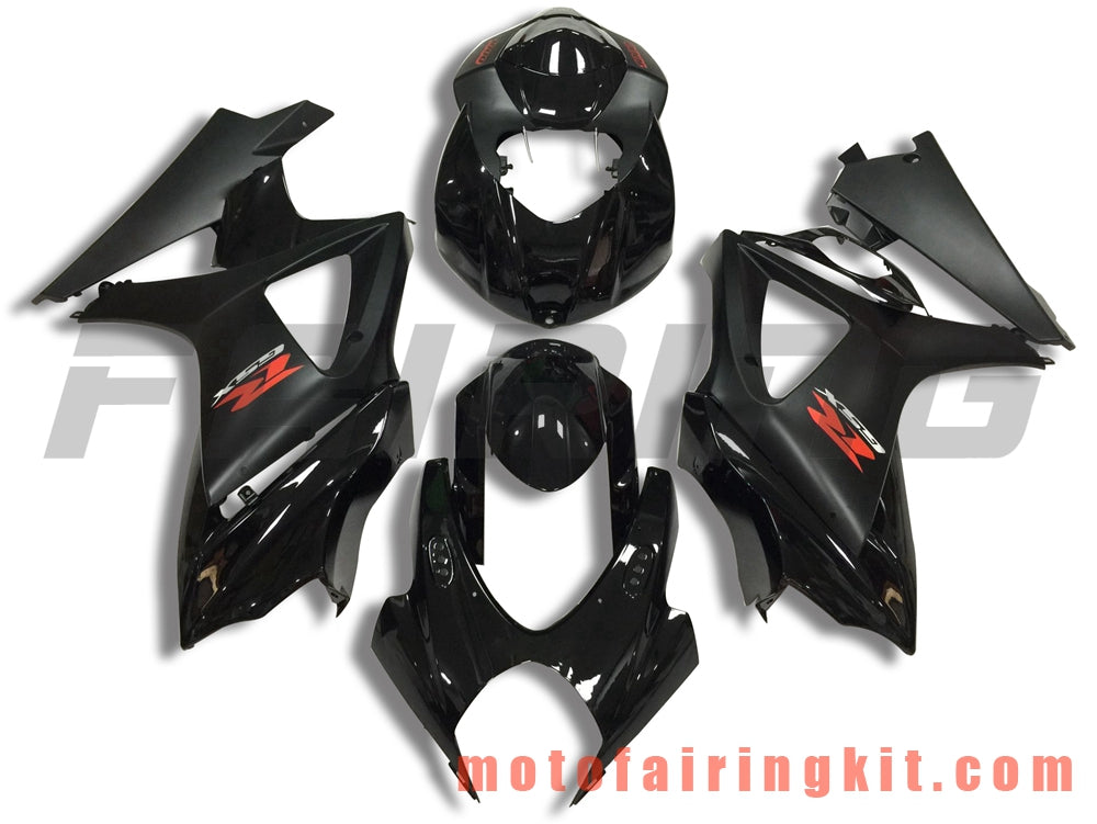 Fairing Kits Fit for GSXR1000 K7 2007 2008 GSXR 1000 GSX R1000 K7 07 08 Plastic ABS Injection Mold Complete Motorcycle Body Aftermarket Bodywork Frame (Black) B063