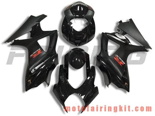 Kits de carenado aptos para GSXR1000 K7 2007 2008 GSXR 1000 GSX R1000 K7 07 08 Molde de inyección de plástico ABS Carrocería completa para motocicleta Marco de carrocería de posventa (negro) B063