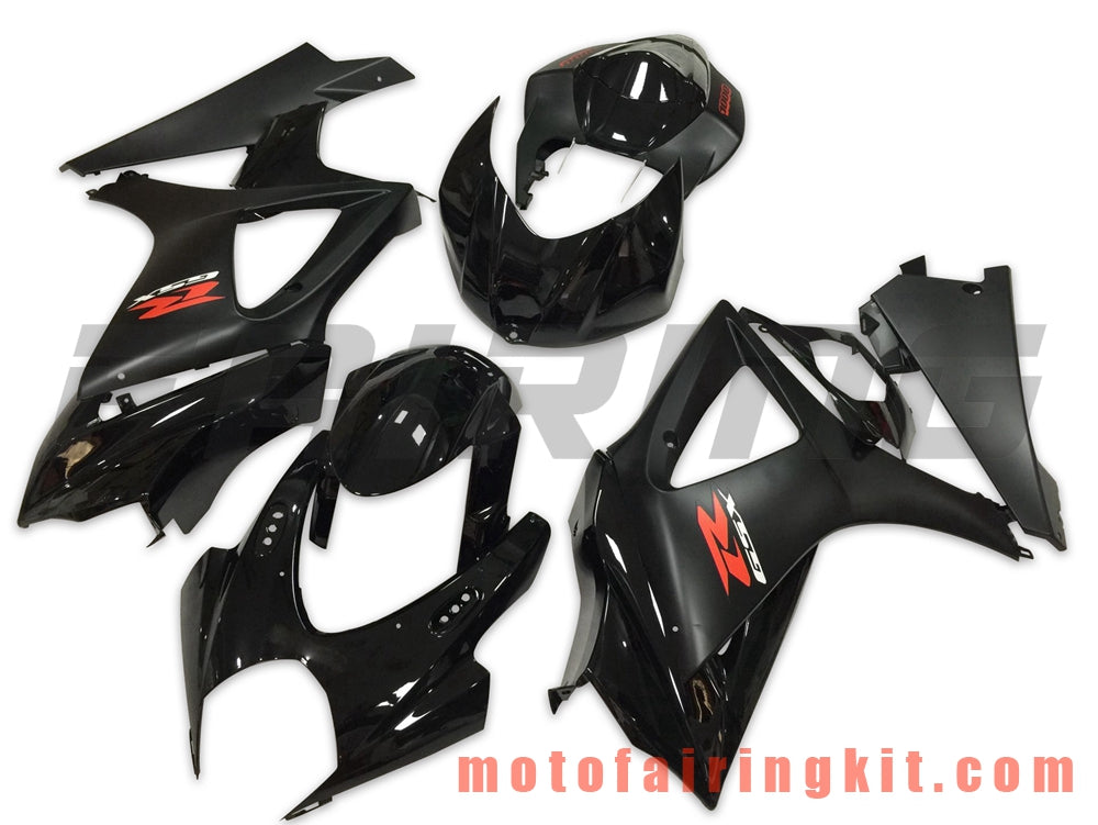 Kits de carenado aptos para GSXR1000 K7 2007 2008 GSXR 1000 GSX R1000 K7 07 08 Molde de inyección de plástico ABS Carrocería completa para motocicleta Marco de carrocería de posventa (negro) B063