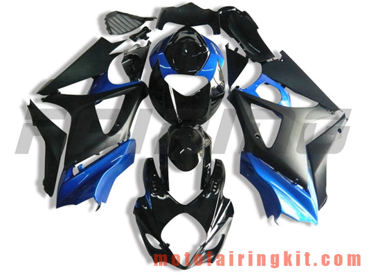 Kits de carenado aptos para GSXR1000 K7 2007 2008 GSXR 1000 GSX R1000 K7 07 08 Molde de inyección de plástico ABS Carrocería completa para motocicleta Marco de carrocería de posventa (azul y negro) B079