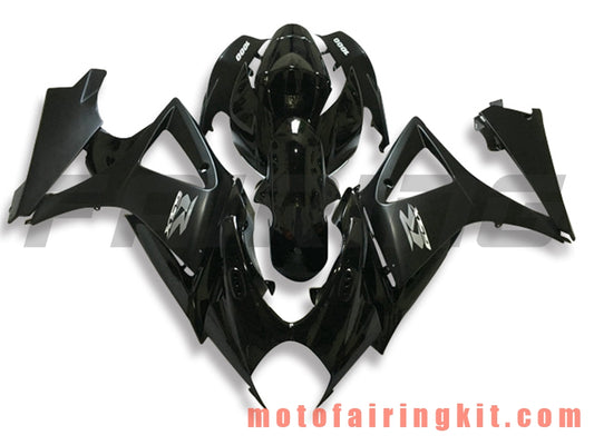 Fairing Kits Fit for GSXR1000 K7 2007 2008 GSXR 1000 GSX R1000 K7 07 08 Plastic ABS Injection Mold Complete Motorcycle Body Aftermarket Bodywork Frame (Black) B081