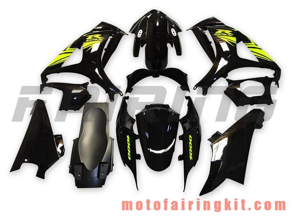 Kits de carenado aptos para GSXR1000 K7 2007 2008 GSXR 1000 GSX R1000 K7 07 08 Molde de inyección de plástico ABS Carrocería completa para motocicleta Marco de carrocería de posventa (negro y amarillo) B084