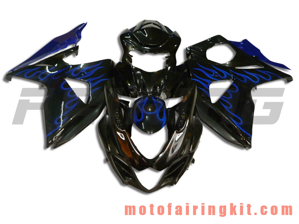 Fairing Kits Fit for GSXR1000 K9 2009 2010 2011 2012 2013 2014 2015 2016 Plastic ABS Injection Mold Complete Motorcycle Body Aftermarket Bodywork Frame (Black & Blue) B008