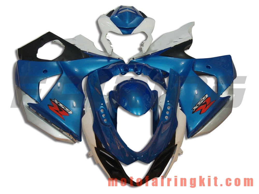 Fairing Kits Fit for GSXR1000 K9 2009 2010 2011 2012 2013 2014 2015 2016 Plastic ABS Injection Mold Complete Motorcycle Body Aftermarket Bodywork Frame (Blue & White) B009