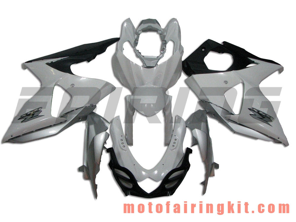 Kits de carenado aptos para GSXR1000 K9 2009 2010 2011 2012 2013 2014 2015 2016 Molde de inyección de plástico ABS Carrocería completa para motocicleta Marco de carrocería de posventa (blanco y negro) B011