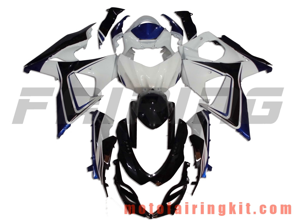 Fairing Kits Fit for GSXR1000 K9 2009 2010 2011 2012 2013 2014 2015 2016 Plastic ABS Injection Mold Complete Motorcycle Body Aftermarket Bodywork Frame (White & Black) B013