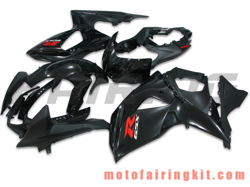 Fairing Kits Fit for GSXR1000 K9 2009 2010 2011 2012 2013 2014 2015 2016 Plastic ABS Injection Mold Complete Motorcycle Body Aftermarket Bodywork Frame (Black) B022