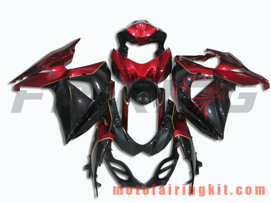 Fairing Kits Fit for GSXR1000 K9 2009 2010 2011 2012 2013 2014 2015 2016 Plastic ABS Injection Mold Complete Motorcycle Body Aftermarket Bodywork Frame (Red & Black) B025