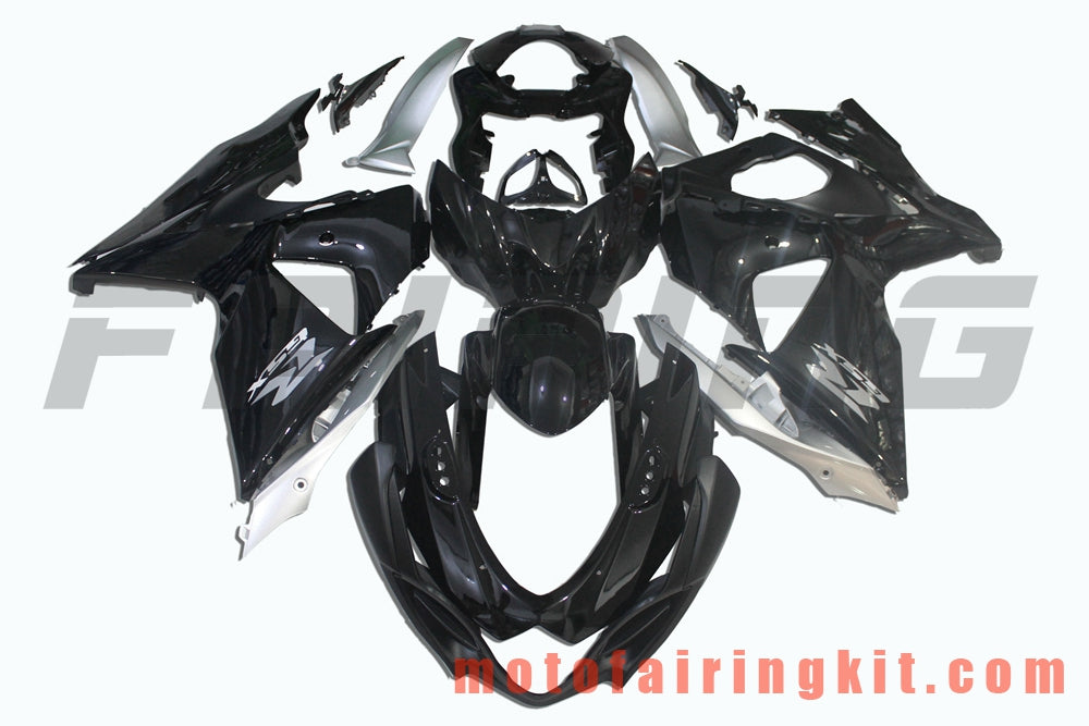 Fairing Kits Fit for GSXR1000 K9 2009 2010 2011 2012 2013 2014 2015 2016 Plastic ABS Injection Mold Complete Motorcycle Body Aftermarket Bodywork Frame (Black & Silver) B030