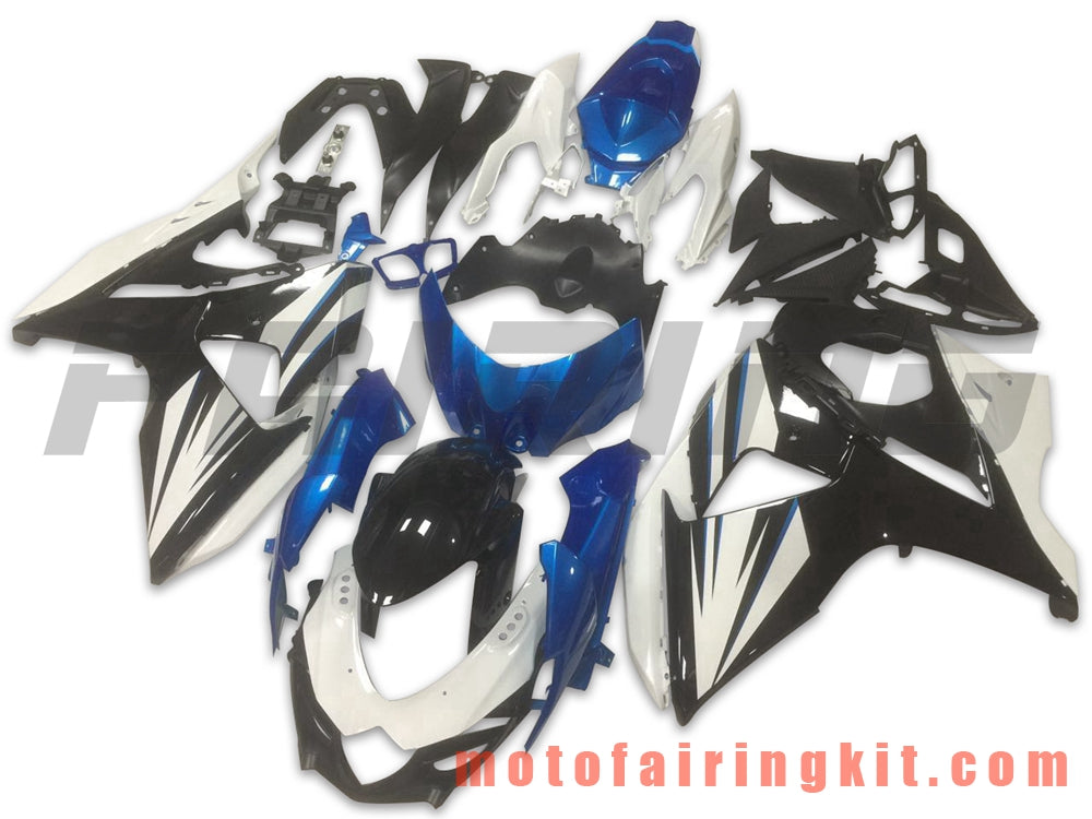 Fairing Kits Fit for GSXR1000 K9 2009 2010 2011 2012 2013 2014 2015 2016 Plastic ABS Injection Mold Complete Motorcycle Body Aftermarket Bodywork Frame (Black & Blue) B032