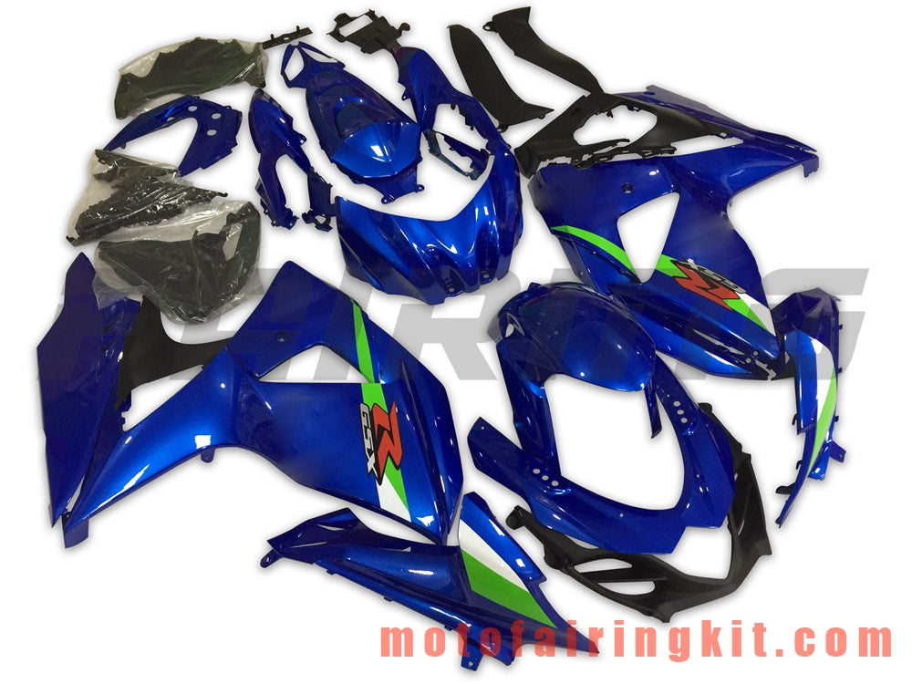 フェアリングキット GSXR1000 K9 2009 2010 2011 2012 2013 2014 2015 2016 プラスチック ABS 射出成形 完全なオートバイボディ アフターマーケットボディワークフレーム (ブルー) B037