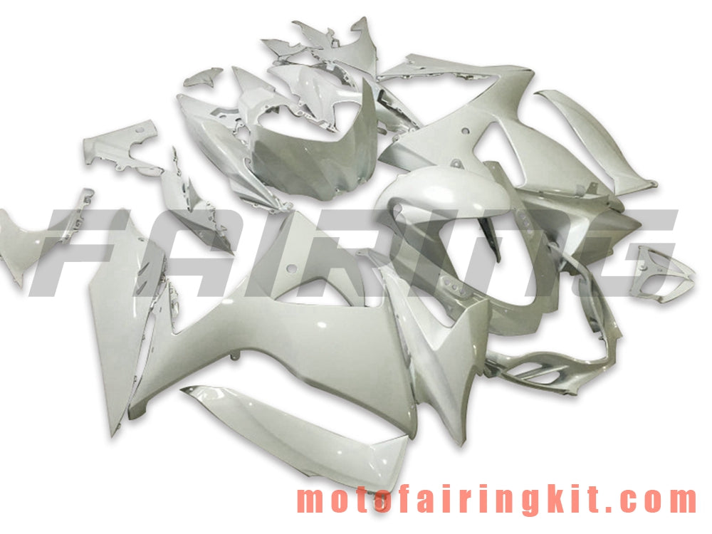 Fairing Kits Fit for GSXR1000 K9 2009 2010 2011 2012 2013 2014 2015 2016 Plastic ABS Injection Mold Complete Motorcycle Body Aftermarket Bodywork Frame (White) B041