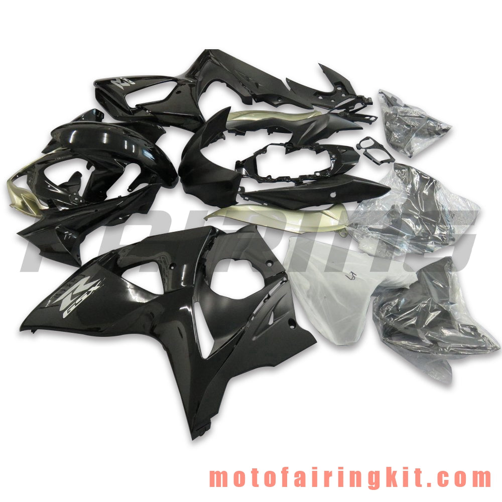 Kits de carenado aptos para GSXR1000 K9 2009 2010 2011 2012 2013 2014 2015 2016 Molde de inyección de plástico ABS Carrocería completa para motocicleta Marco de carrocería de posventa (negro) B044