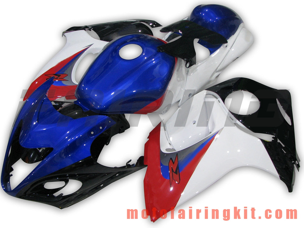 Fairing Kits Fit for GSXR1300 GSX-R 1300 GSXR 1300 2008 - 2016 Plastic ABS Injection Mold Complete Motorcycle Body Aftermarket Bodywork Frame (Blue & White) B002