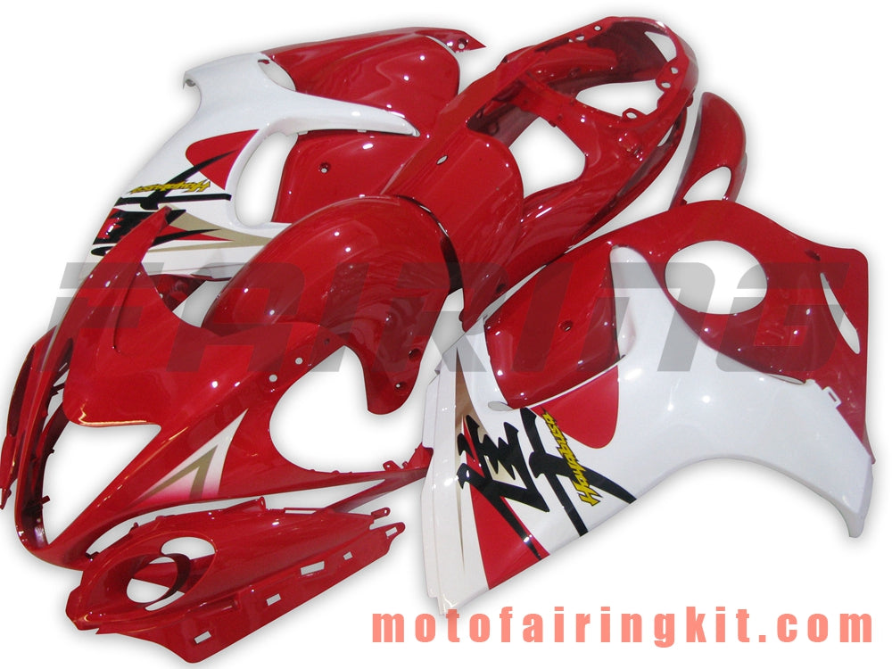 Kits de carenado aptos para GSXR1300 GSX-R 1300 GSXR 1300 2008 - 2016 Molde de inyección de plástico ABS Carrocería completa para motocicleta Marco de carrocería de posventa (rojo y blanco) B003