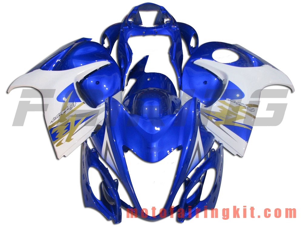 Fairing Kits Fit for GSXR1300 GSX-R 1300 GSXR 1300 2008 - 2016 Plastic ABS Injection Mold Complete Motorcycle Body Aftermarket Bodywork Frame (Blue & White) B004