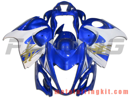 Kits de carenado aptos para GSXR1300 GSX-R 1300 GSXR 1300 2008 - 2016 Molde de inyección de plástico ABS Carrocería completa para motocicleta Marco de carrocería de posventa (azul y blanco) B004