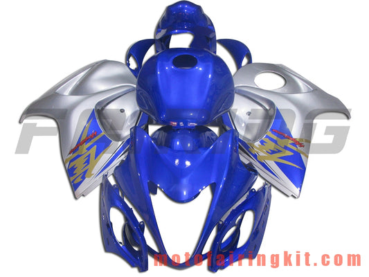 Kits de carenado aptos para GSXR1300 GSX-R 1300 GSXR 1300 2008 - 2016 Molde de inyección de plástico ABS Carrocería completa para motocicleta Carrocería del mercado de accesorios Marco (azul y plata) B006