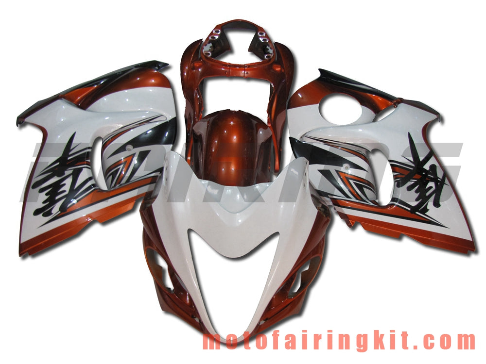 Fairing Kits Fit for GSXR1300 GSX-R 1300 GSXR 1300 2008 - 2016 Plastic ABS Injection Mold Complete Motorcycle Body Aftermarket Bodywork Frame (White & Orange) B019