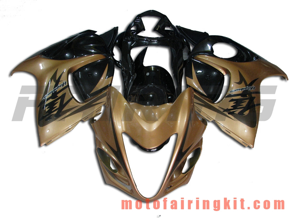 Fairing Kits Fit for GSXR1300 GSX-R 1300 GSXR 1300 2008 - 2016 Plastic ABS Injection Mold Complete Motorcycle Body Aftermarket Bodywork Frame (Gold & Black) B021