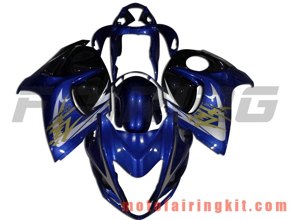 フェアリングキット GSXR1300 GSX-R 1300 GSXR 1300 2008 - 2016 プラスチック ABS 射出成形 完全なオートバイボディ アフターマーケットボディワークフレーム (ブルー &amp; ブラック) B029