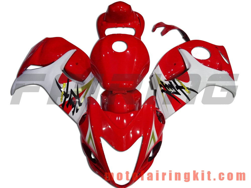 Kits de carenado aptos para GSXR1300 GSX-R 1300 GSXR 1300 2008 - 2016 Molde de inyección de plástico ABS Carrocería completa para motocicleta Marco de carrocería de posventa (rojo y blanco) B032