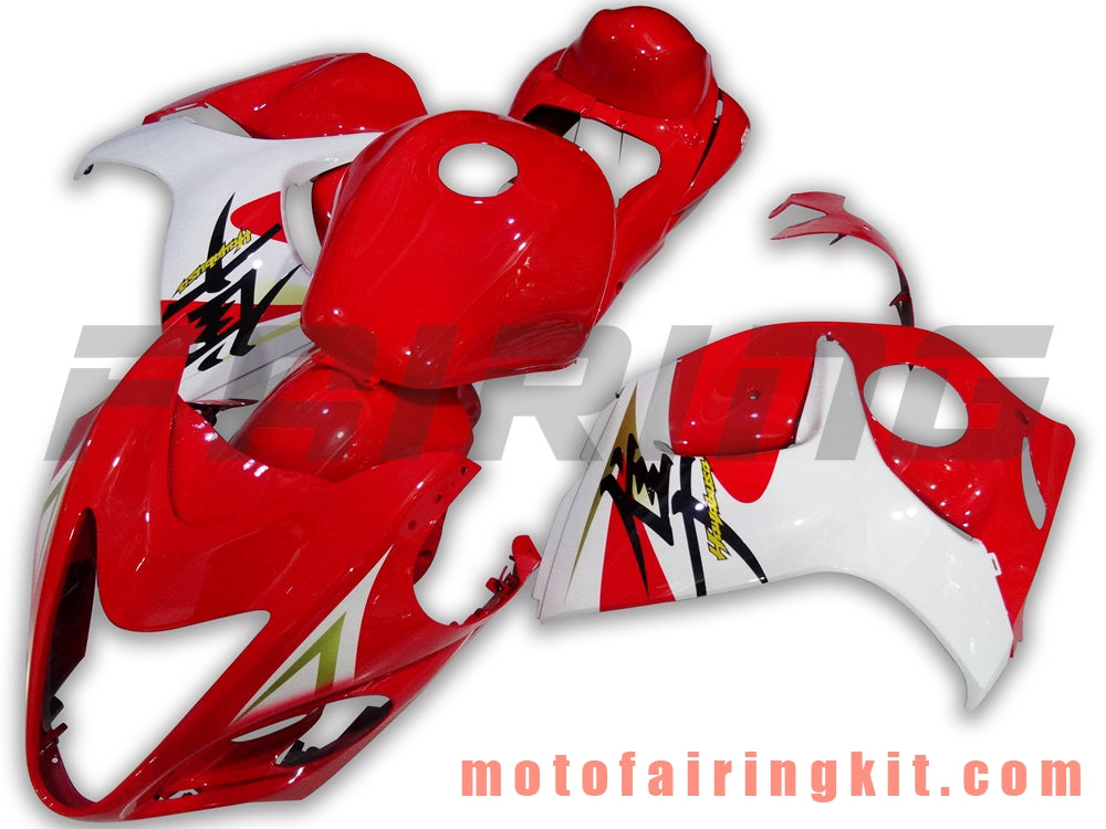 Kits de carenado aptos para GSXR1300 GSX-R 1300 GSXR 1300 2008 - 2016 Molde de inyección de plástico ABS Carrocería completa para motocicleta Marco de carrocería de posventa (rojo y blanco) B032