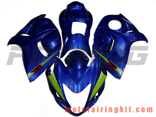 Kits de carenado aptos para GSXR1300 GSX-R 1300 GSXR 1300 2008 - 2016 Molde de inyección de plástico ABS Carrocería completa para motocicleta Marco de carrocería de posventa (azul y verde) B033