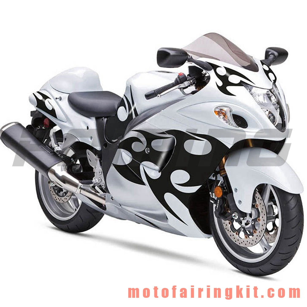 Kits de carenado aptos para GSXR1300 GSX-R 1300 GSXR 1300 2008 - 2016 Molde de inyección de plástico ABS Carrocería completa para motocicleta Marco de carrocería de posventa (blanco y negro) B039