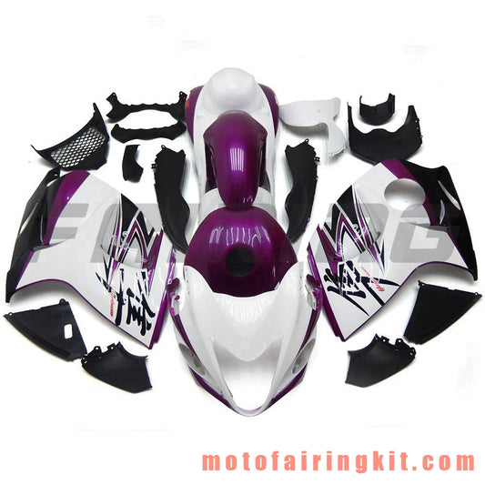 Kits de carenado aptos para GSXR1300 GSX-R 1300 GSXR 1300 2008 - 2016 Molde de inyección de plástico ABS Carrocería completa para motocicleta Marco de carrocería de posventa (púrpura y blanco) B044