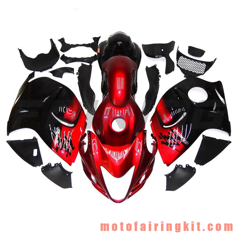 Kits de carenado aptos para GSXR1300 GSX-R 1300 GSXR 1300 2008 - 2016 Molde de inyección de plástico ABS Carrocería completa para motocicleta Marco de carrocería de posventa (rojo y negro) B045