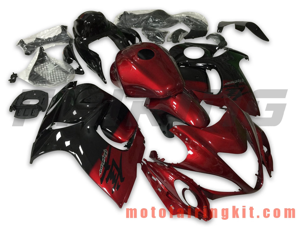 Kits de carenado aptos para GSXR1300 GSX-R 1300 GSXR 1300 2008 - 2016 Molde de inyección de plástico ABS Carrocería completa para motocicleta Marco de carrocería de posventa (rojo y negro) B048