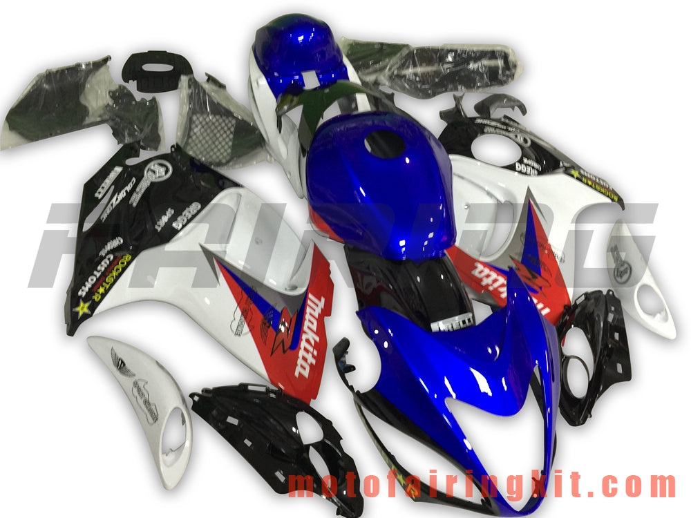 Fairing Kits Fit for GSXR1300 GSX-R 1300 GSXR 1300 2008 - 2016 Plastic ABS Injection Mold Complete Motorcycle Body Aftermarket Bodywork Frame (Blue & White) B050