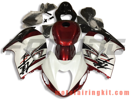 Kits de carenado aptos para GSXR1300 GSX-R 1300 GSXR 1300 2008 - 2016 Molde de inyección de plástico ABS Carrocería completa para motocicleta Marco de carrocería de posventa (blanco y rojo oscuro) B051