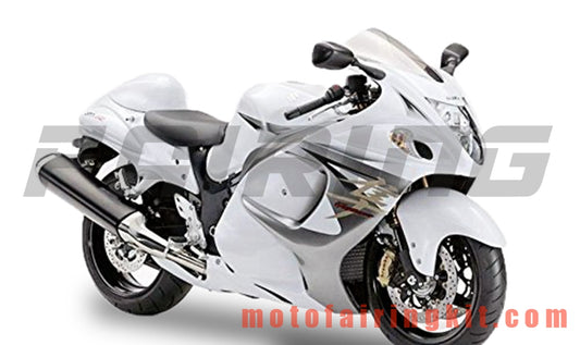 Kits de carenado aptos para GSXR1300 GSX-R 1300 GSXR 1300 2008 - 2016 Molde de inyección de plástico ABS Carrocería completa para motocicleta Marco de carrocería de posventa (blanco y plateado) B059