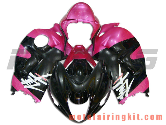 Kits de carenado aptos para GSXR1300 GSX-R 1300 GSXR 1300 1997 - 2007 Molde de inyección de plástico ABS Carrocería completa para motocicleta Marco de carrocería de posventa (negro y rosa) B009