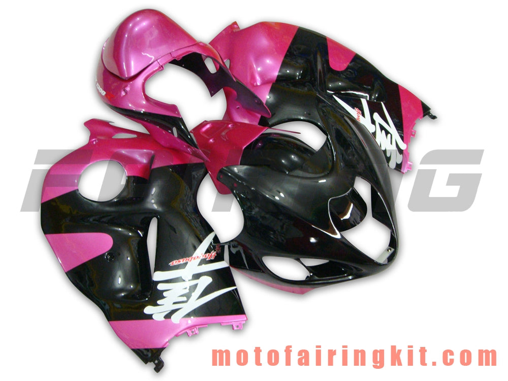 Fairing Kits Fit for GSXR1300 GSX-R 1300 GSXR 1300 1997 - 2007 Plastic ABS Injection Mold Complete Motorcycle Body Aftermarket Bodywork Frame (Black & Pink) B009