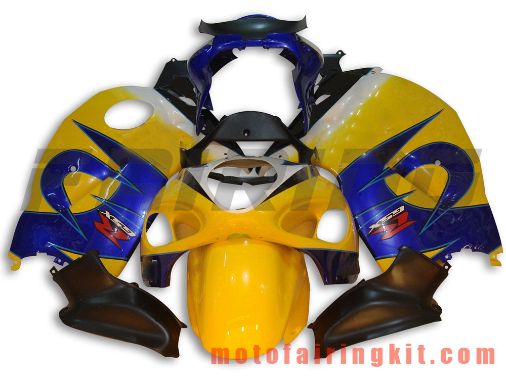 Fairing Kits Fit for GSXR1300 GSX-R 1300 GSXR 1300 1997 - 2007 Plastic ABS Injection Mold Complete Motorcycle Body Aftermarket Bodywork Frame (Yellow & Blue) B013