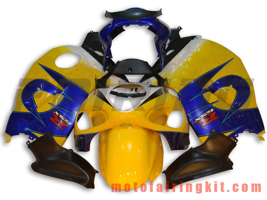 Kits de carenado aptos para GSXR1300 GSX-R 1300 GSXR 1300 1997 - 2007 Molde de inyección de plástico ABS Carrocería completa para motocicleta Marco de carrocería de posventa (amarillo y azul) B013