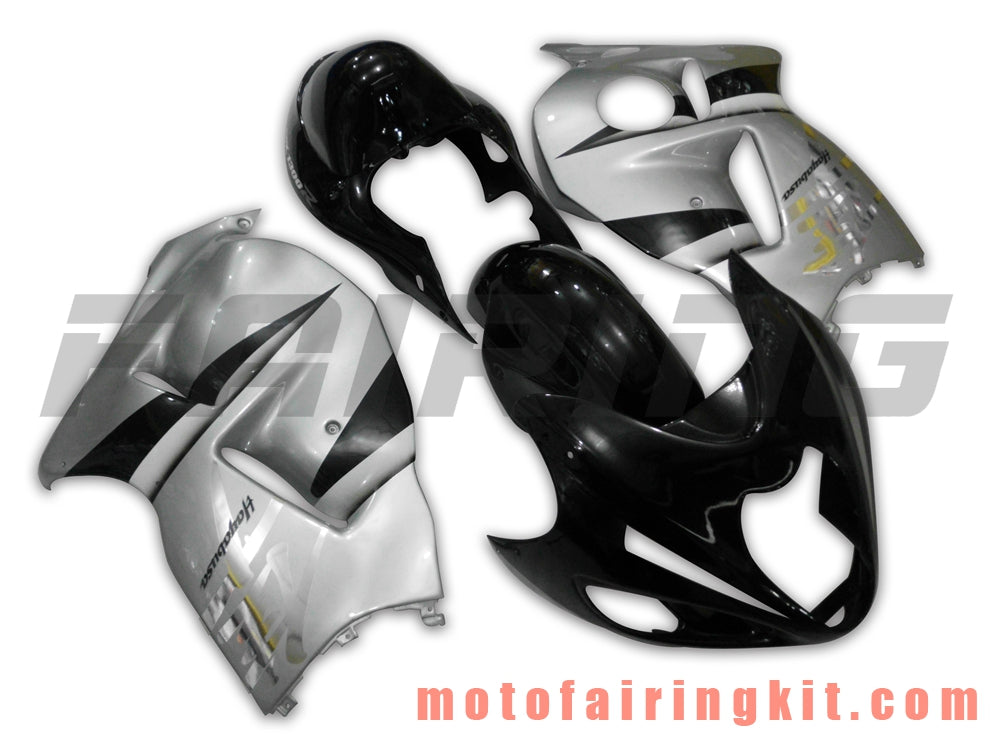 Fairing Kits Fit for GSXR1300 GSX-R 1300 GSXR 1300 1997 - 2007 Plastic ABS Injection Mold Complete Motorcycle Body Aftermarket Bodywork Frame (Silver & Black) B019