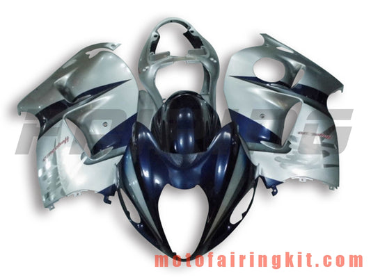 Kits de carenado aptos para GSXR1300 GSX-R 1300 GSXR 1300 1997 - 2007 Molde de inyección de plástico ABS Carrocería completa para motocicleta Carrocería del mercado de accesorios Marco (plata y azul) B021