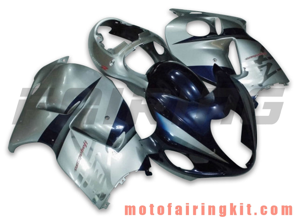 Fairing Kits Fit for GSXR1300 GSX-R 1300 GSXR 1300 1997 - 2007 Plastic ABS Injection Mold Complete Motorcycle Body Aftermarket Bodywork Frame (Silver & Blue) B021