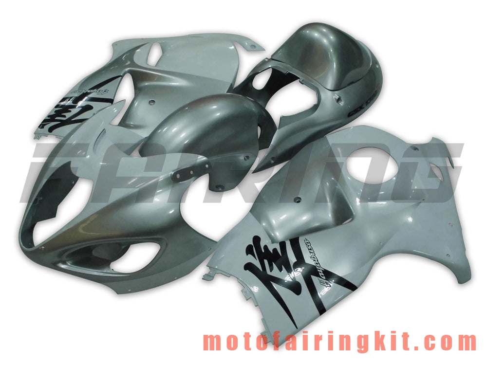 Fairing Kits Fit for GSXR1300 GSX-R 1300 GSXR 1300 1997 - 2007 Plastic ABS Injection Mold Complete Motorcycle Body Aftermarket Bodywork Frame (Silver & White) B026